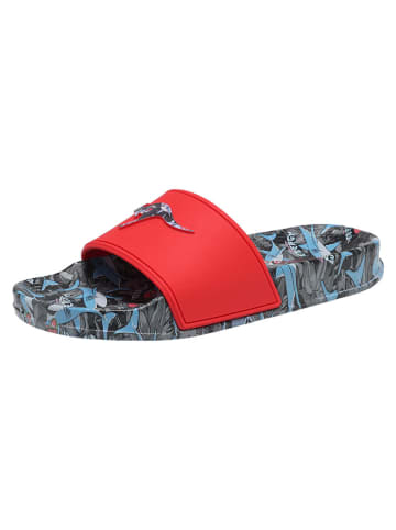 Kangaroos Slippers rood/blauw