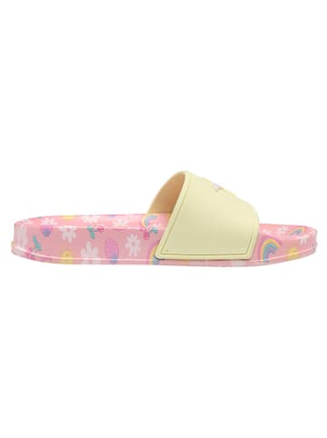 Kangaroos Slippers geel/lichtroze