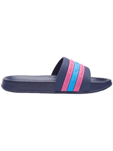 Kangaroos Slippers "K-Slide Stripe" donkerblauw/roze