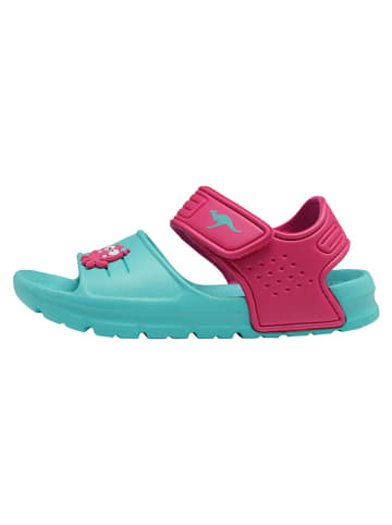 Kangaroos Badeschuhe "KangaSwim II" in Pink/ Türkis