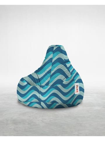 FLORIANE GARDEN Sitzsack in Blau/ Türkis - (B)105 x (H)100 x (T)35 cm