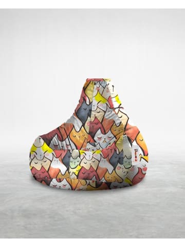 FLORIANE GARDEN Zitzak geel/oranje - (B)105 x (H)100 x (D)35 cm