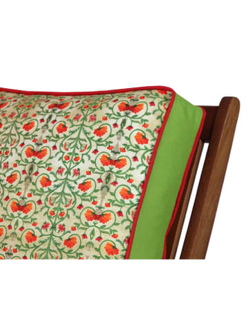 FLORIANE GARDEN Stoelkussen crème/rood
