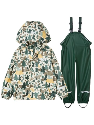 Helly Hansen 2tlg. Regenoutfit "Bergen 2.0" in Grün