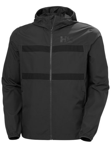 Helly Hansen Kurtka przeciwwiatrowa "Salt Striped" w kolorze czarnym