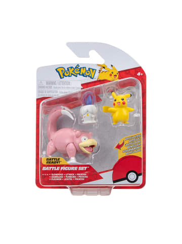 Pokémon 3-delige set: speelfiguren "Pikachu, Litwick, Slowpoke" - vanaf 3 jaar