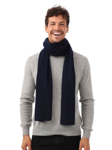 KKS Studios Kasjmieren sjaal donkerblauw - (L)195 x (B)34 cm