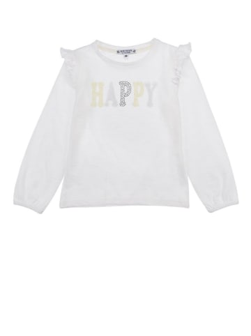 Bondi Longsleeve 'Happy' in Weiß