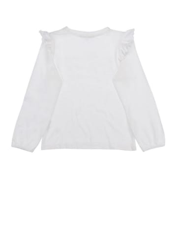 Bondi Longsleeve 'Happy' in Weiß