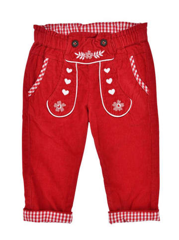 Bondi Trachten-Cordhose in Rot