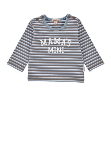 Bondi Longsleeve "Mama`s Mini" in Hellblau/ Anthrazit