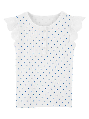 OshKosh Shirt in Weiß/ Blau