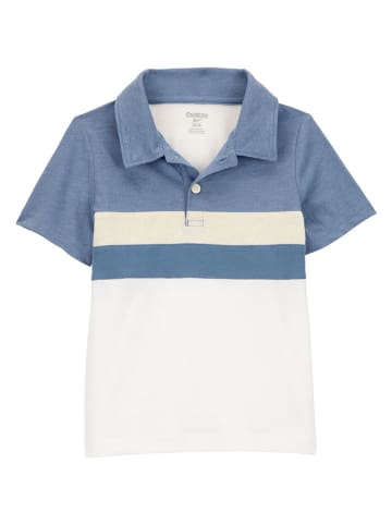 OshKosh Poloshirt in Blau/ Creme