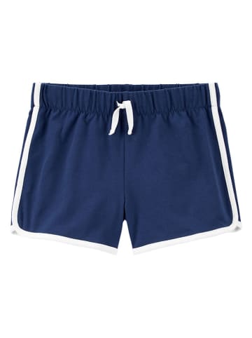 OshKosh Shorts in Dunkelblau/ Weiß