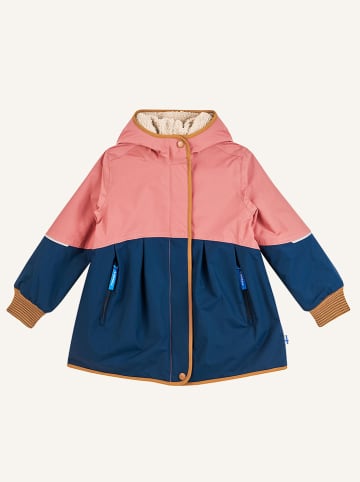 finkid Winterjas "Aina Mukka" lichtroze/donkerblauw