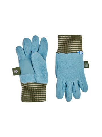 finkid Fingerhandschuhe "Sormikas" in Hellblau/ Khaki