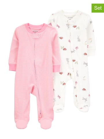 carter's 2-delige set: pakjes lichtroze/wit