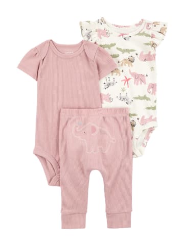 carter's 3tlg. Outfit in Weiß/ Rosa