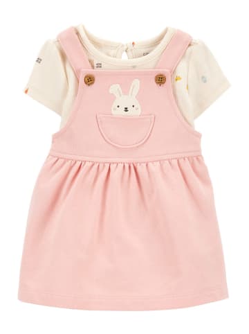 carter's 2tlg. Outfit in Rosa/ Creme