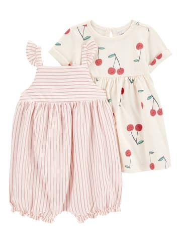 carter's 2-delige outfit crème/lichtroze