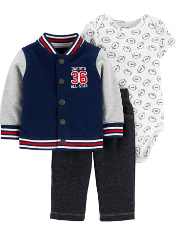 carter's 3tlg. Outfit in Dunkelblau/ Weiß