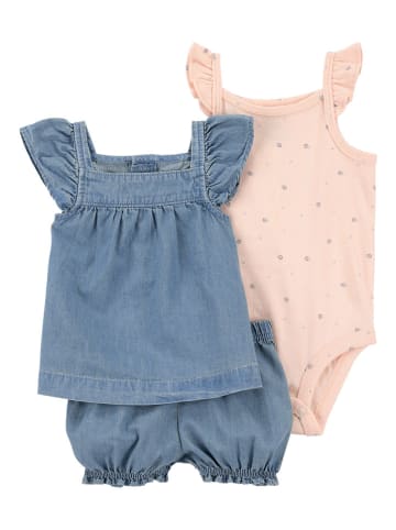 carter's 2-delige outfit blauw/lichtroze