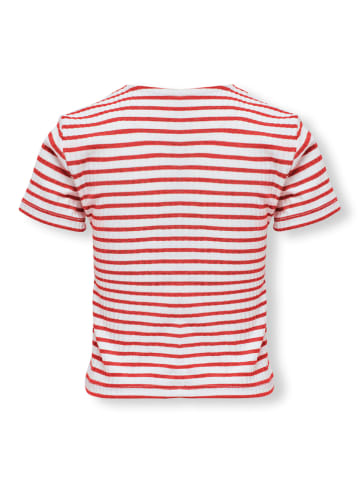 KIDS ONLY Gebreid shirt rood/wit