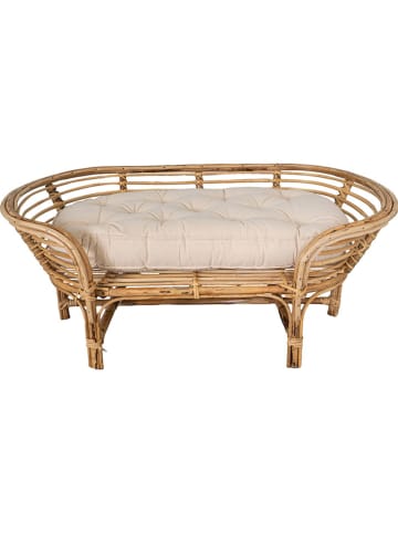 Anticline Tierbett in Hellbraun/ Creme - (B)91 x (H)33 x (T)57 cm