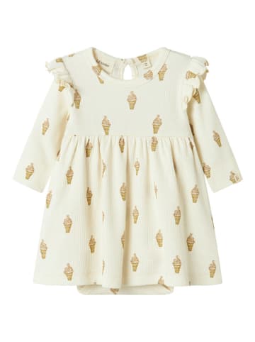 Lil Atelier Bodykleid "Gavo" in Creme/ Beige
