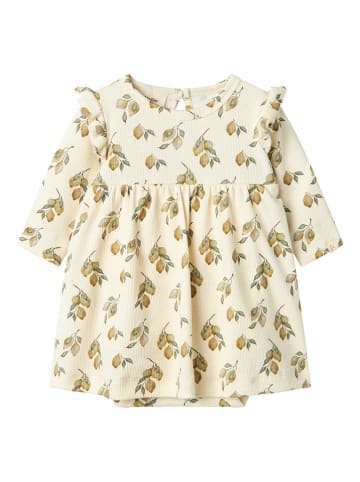 Lil Atelier Romperjurk "Gavo" crème/geel