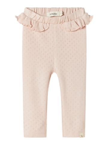 Lil Atelier Legginsy "Rachel" w kolorze jasnoróżowym