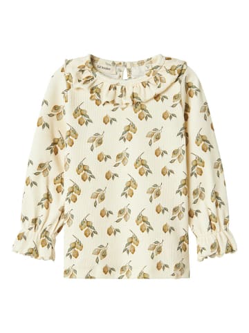 Lil Atelier Longsleeve "Gavo" geel/crème