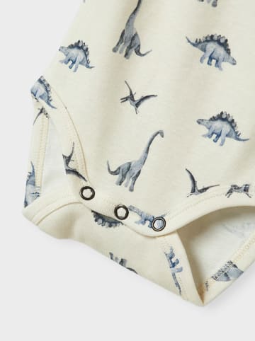Lil Atelier Romper "Geo" wit/blauw