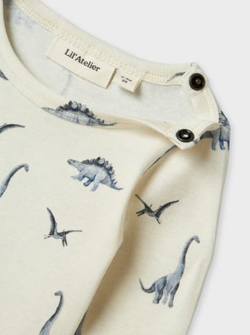Lil Atelier Romper "Geo" wit/blauw