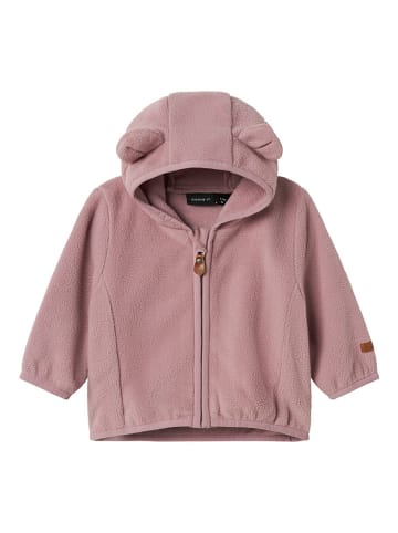 name it Fleece jas lichtroze