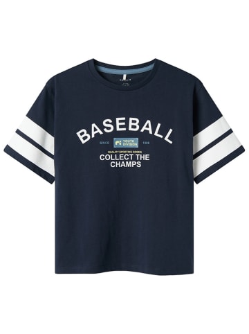 name it Shirt donkerblauw/wit