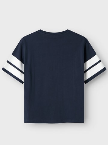 name it Shirt in Dunkelblau/ Weiß