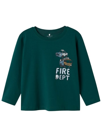 name it Longsleeve in Dunkelgrün