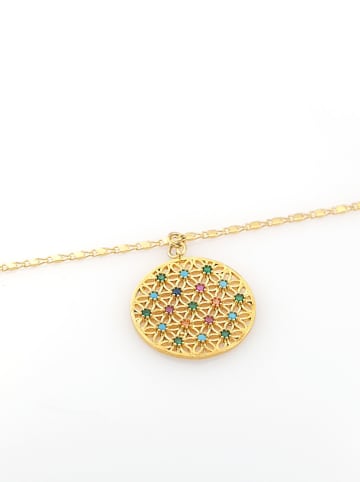 WOOW Vergulde ketting met hanger - (L)42 cm