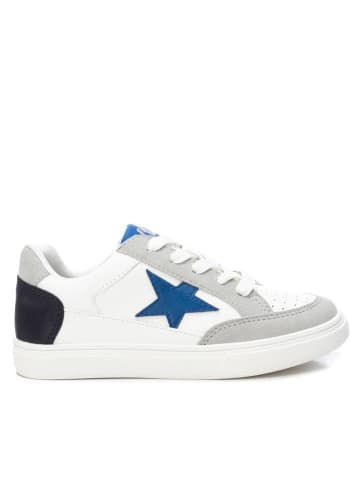 XTI Kids Sneakers in Weiß/ Grau/ Dunkelblau