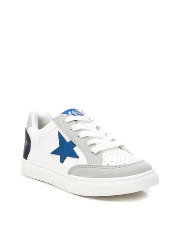 XTI Kids Sneakers wit/grijs/donkerblauw