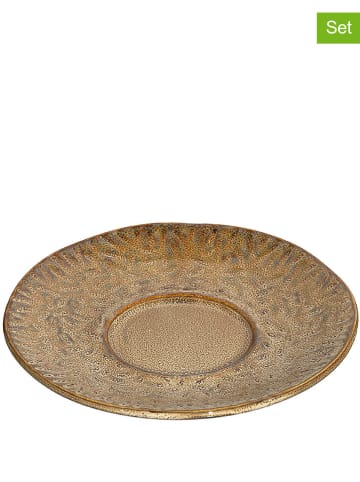 LEONARDO 2er-Set: Untertassen in Beige - Ø 15 cm