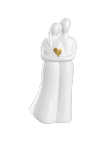LEONARDO Decofiguur "Paartje" wit/beige - (B)10 x (H)23 cm