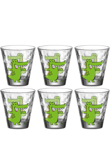 LEONARDO 2er-Set: Gläser "Krokodil" in Transparent/ Grün - 215 ml