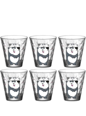 LEONARDO 2er-Set: Gläser "Panda" in Transparent/ Weiß/ Grau - 215 ml
