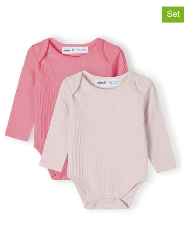 Minoti 2er-Set: Bodys in Rosa/ Pink