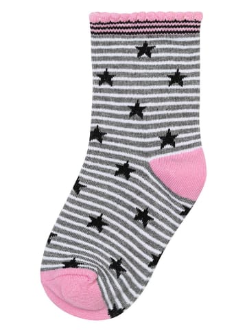 Minoti 3er-Set: Socken in Grau/ Schwarz