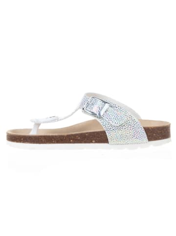 BIO PINGÜIN Teenslippers wit/meerkleurig