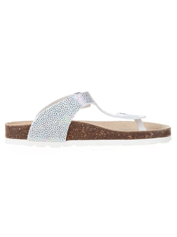 BIO PINGÜIN Teenslippers wit/meerkleurig