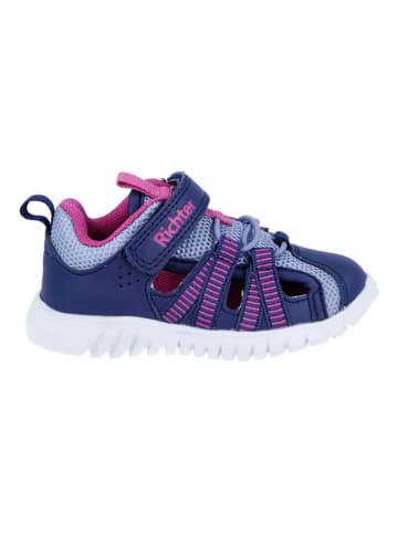 Richter Shoes Enkelsandalen "Wallaby" donkerblauw/roze